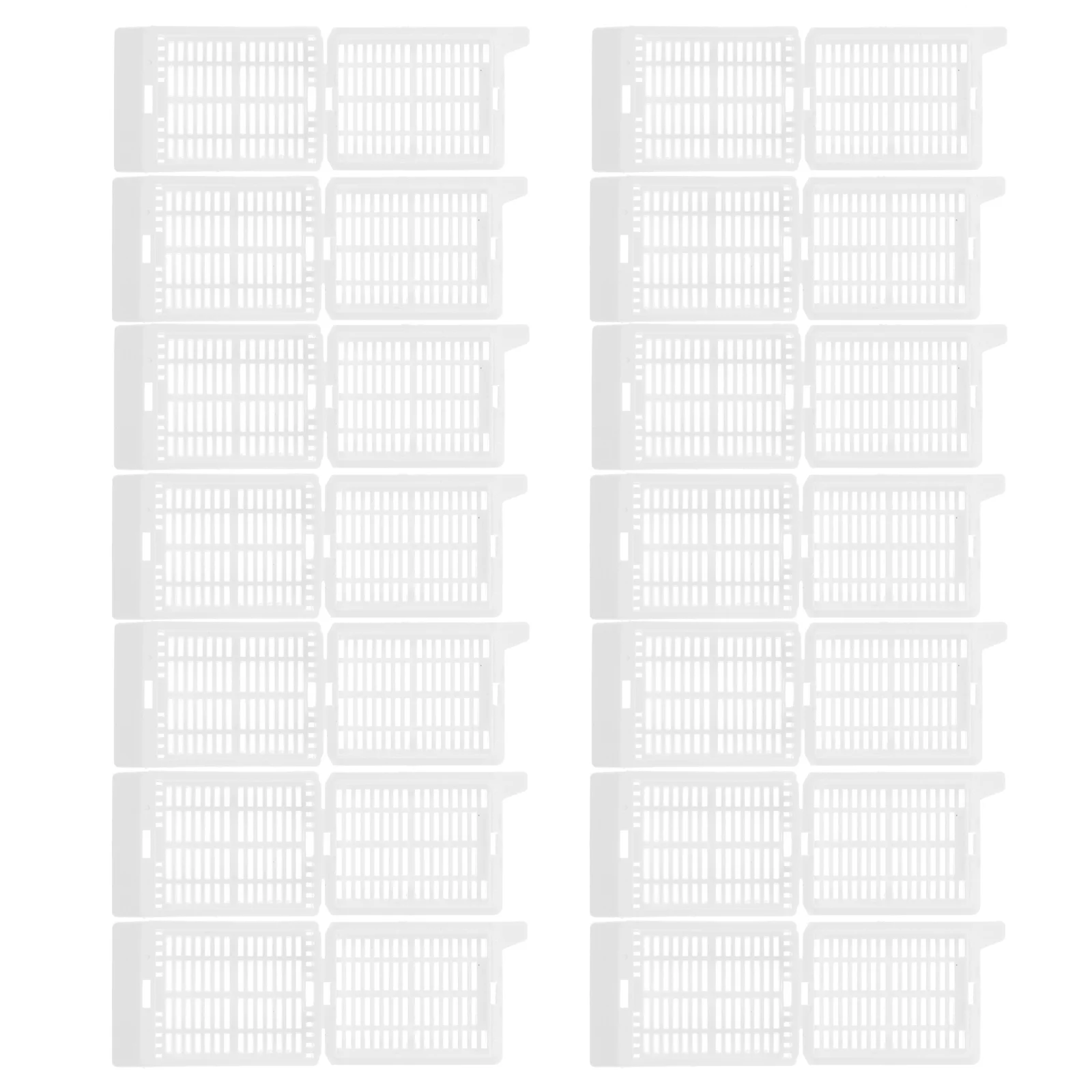 

200 pcs Tissue Embedding Cassette White Square Hole For Histology Processing Scientific Supply Flow Through Drainage