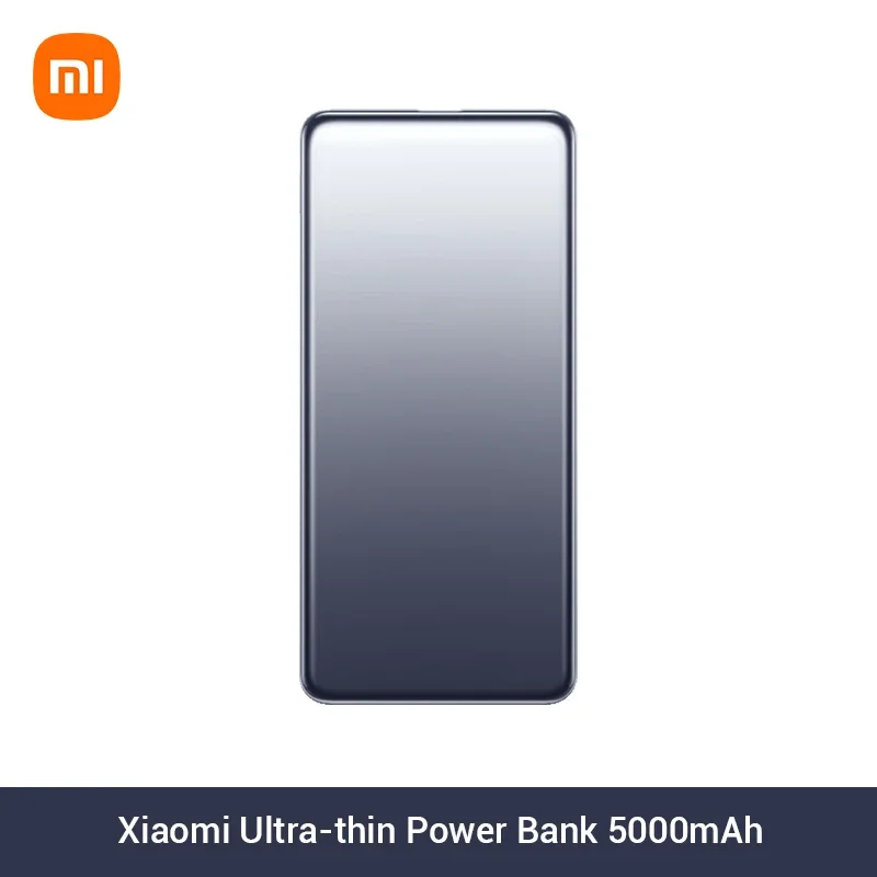 

Original Xiaomi Power Bank Ultra-thin 5000mAh 20W MAX PB0520MI Mi Powerbank 5000 Portable Battery Xiaomi Original For IPhone