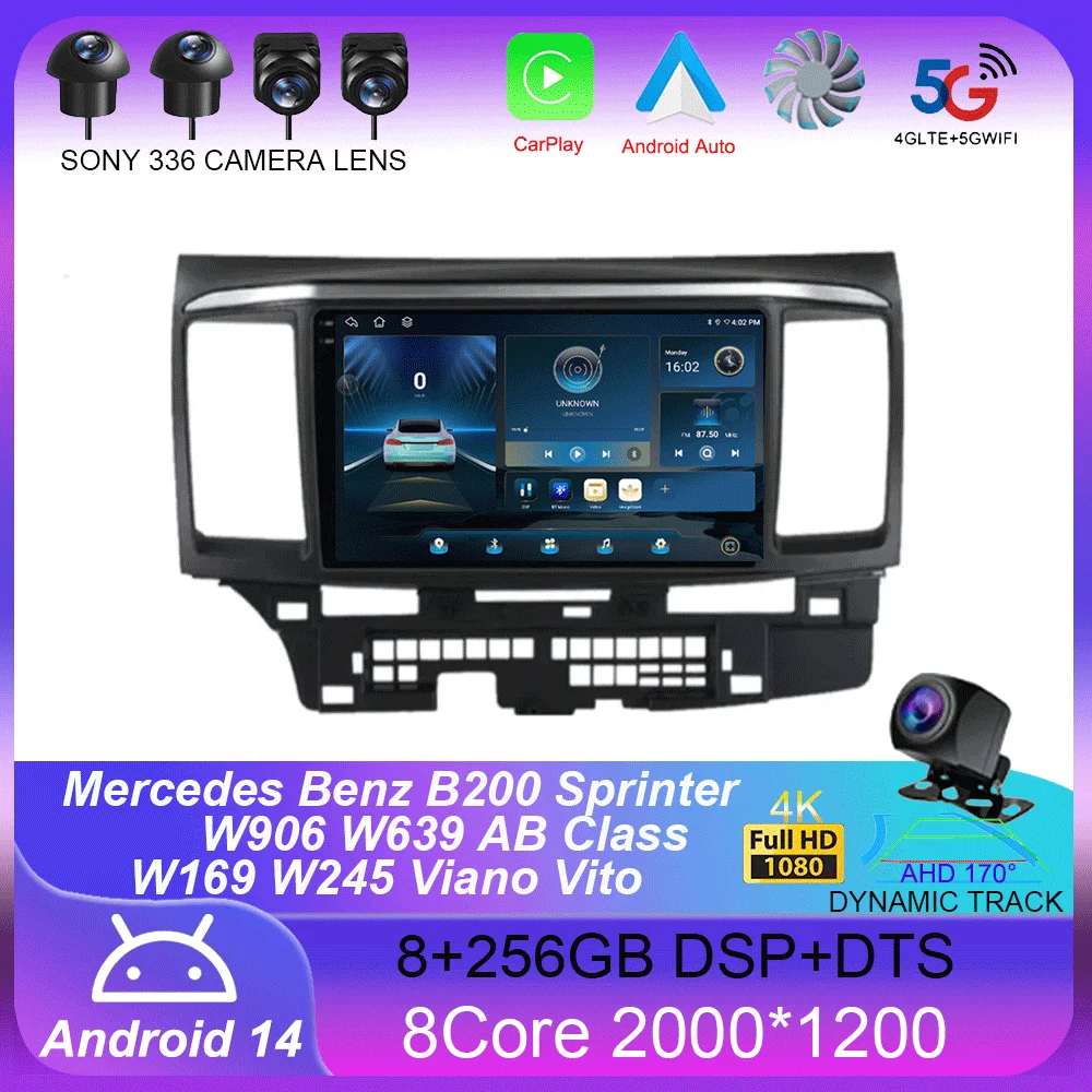 

Android 14 WIFI+4G Car Radio For Mitsubishi Lancer 10 CY 2007-2017 Multimedia Video Player Navigation GPS Stereo 2 din Head Unit