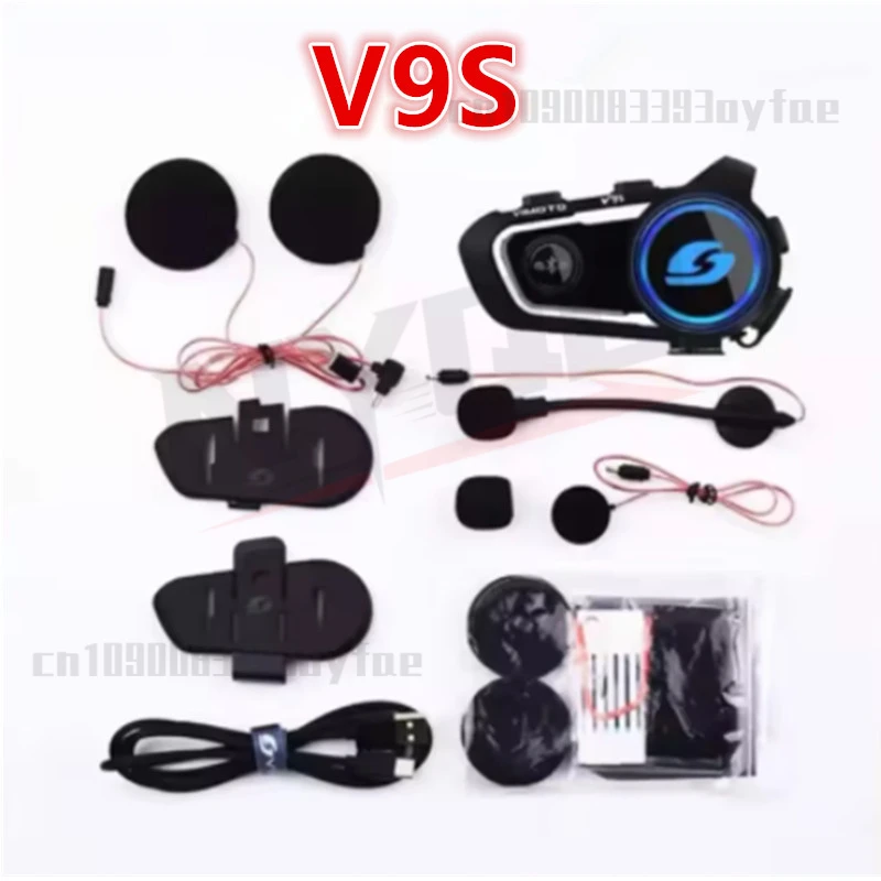 

V8S/V9S Motorcycle Helmet Headset Easy Rider Bluetooth 5.0 Intercom IP67 Noise Reduction Multifunction Helmet Headset