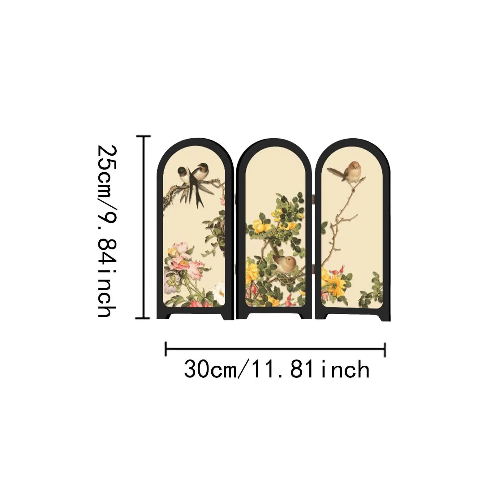 Picture 7: Mini Desktop Folding Screen Small Tabletop Divider for Entrance Cabinet