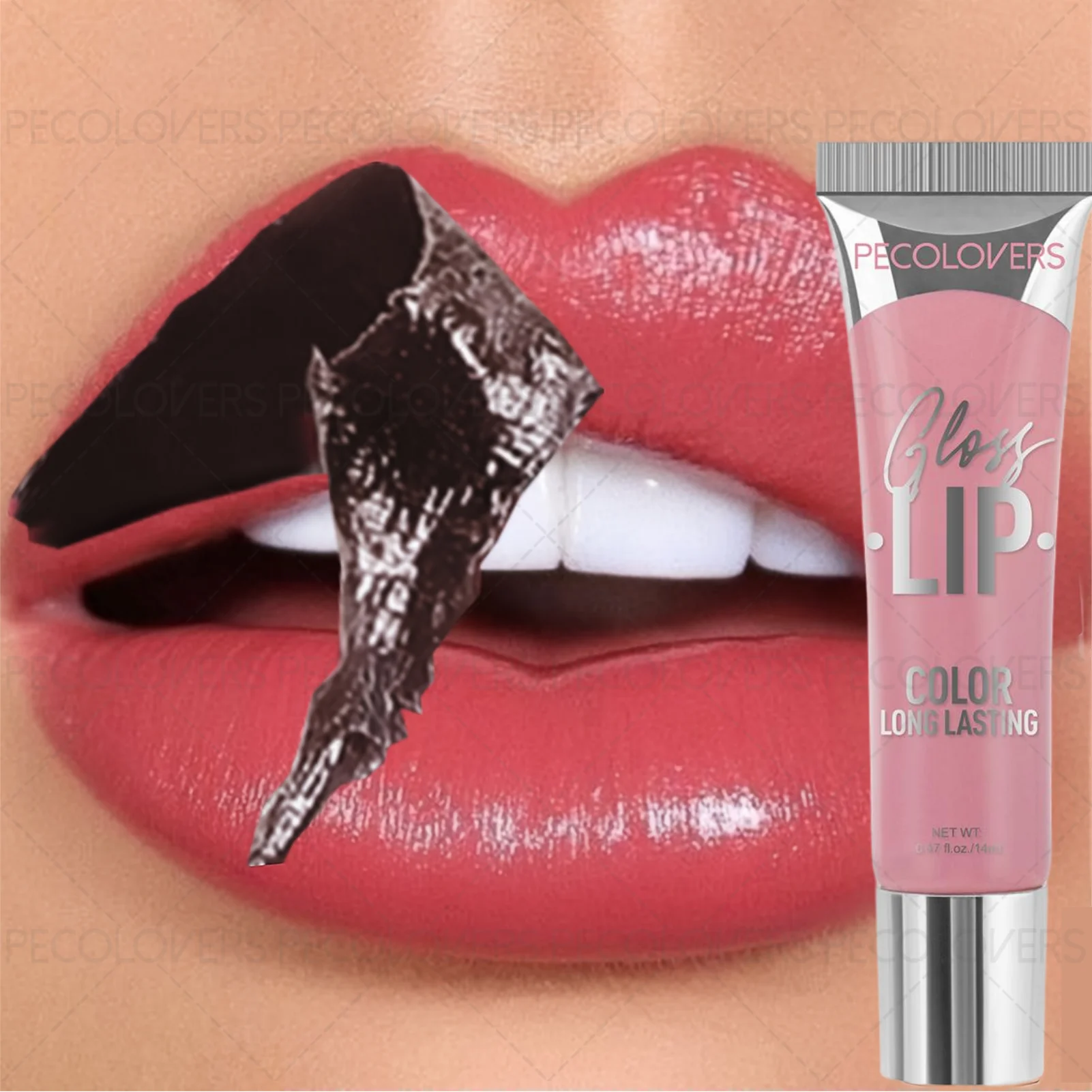 1PC Crystal Jelly Lip Gloss, Gloss Shiny, Mirror Effect, Long-lasting, Moisturizing,Lightening Lip Lines, Easy To Use
