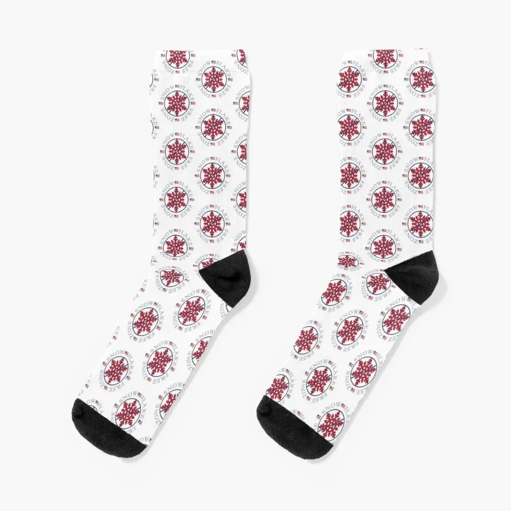 

Snowflake free zone America Socks anti-slip floral football Ladies Socks Men's