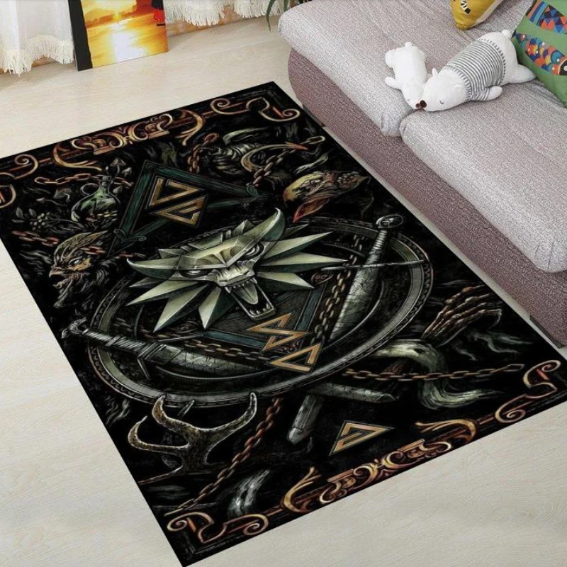 The Witcher Rug The Witcher Game Carpet Movie Anime Home Decor Area Rugs Home Decor Fashion Non Slip Entrance Door Furry mat