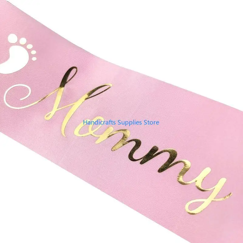 R1WA Pregnancy Maternity Flower Sash Belt Baby Shower Decoration Gender Reveals Decor