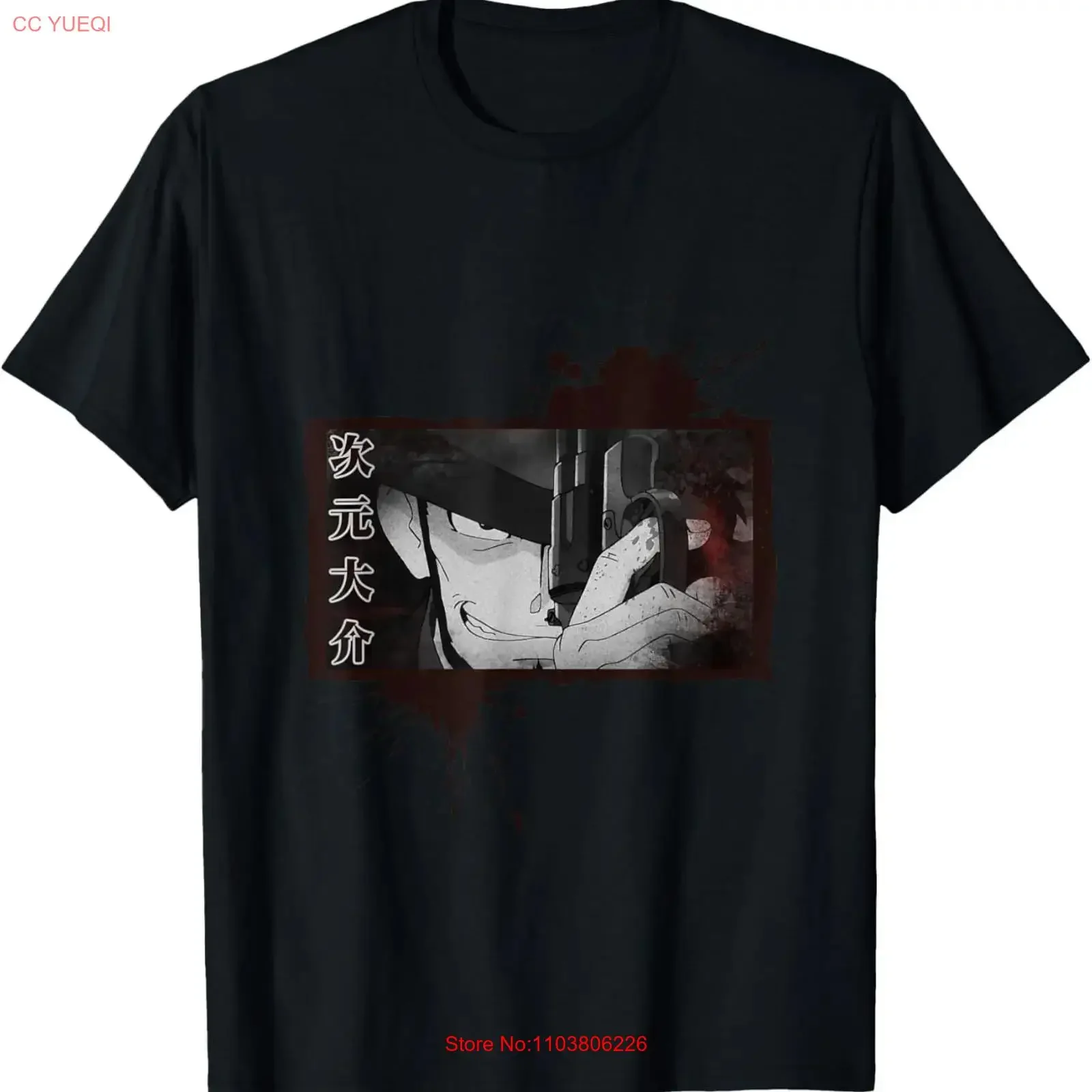 Футболка JIGEN LUPIN GOEMON THIRD Daisuke, винтажный стираный удобный топ для повседневной носки, универсальная дизайнерская одежда