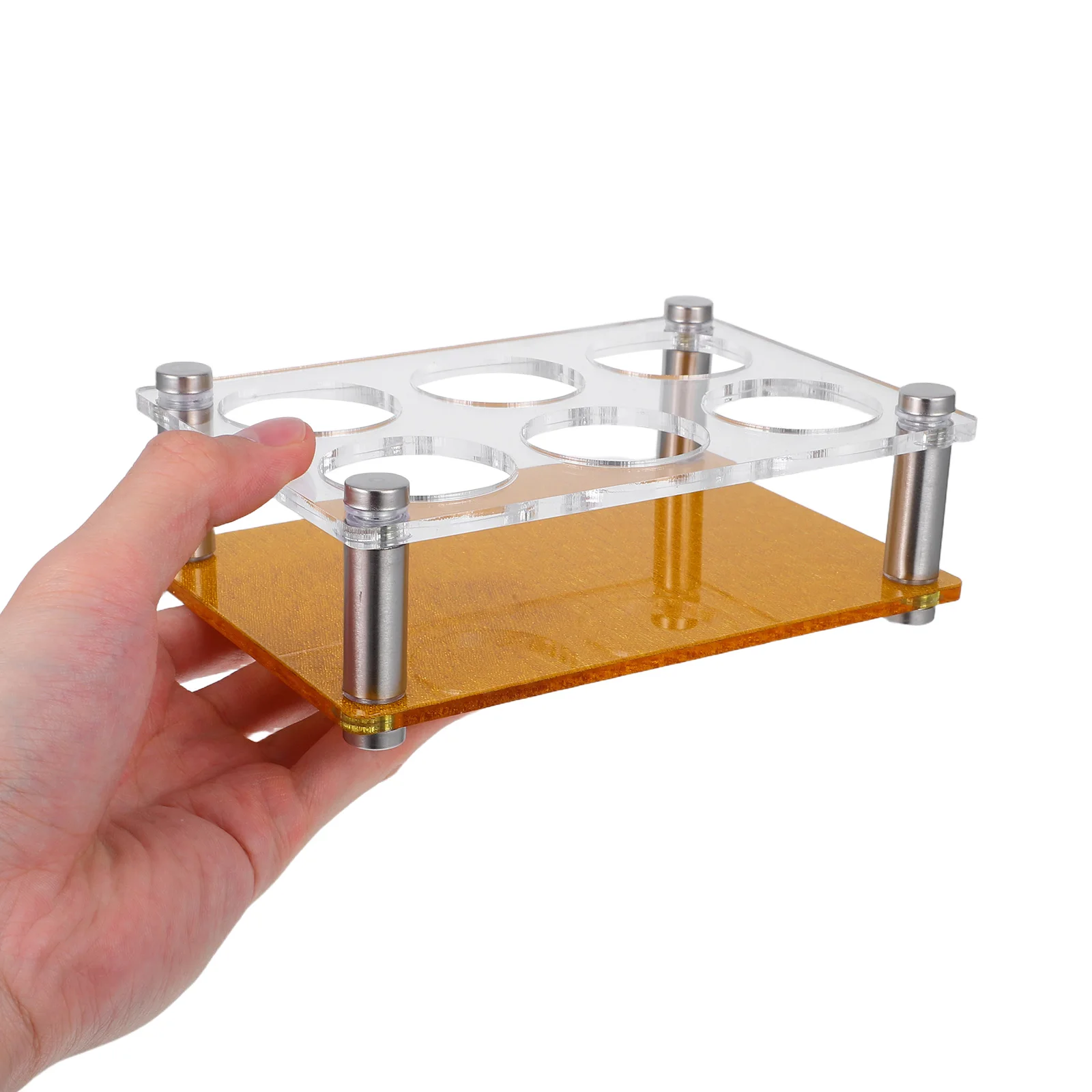 

Beer Mug Stand Acrylic Shot Glass Holder Bar Display Tray for Glasses Organizer Serving Shots