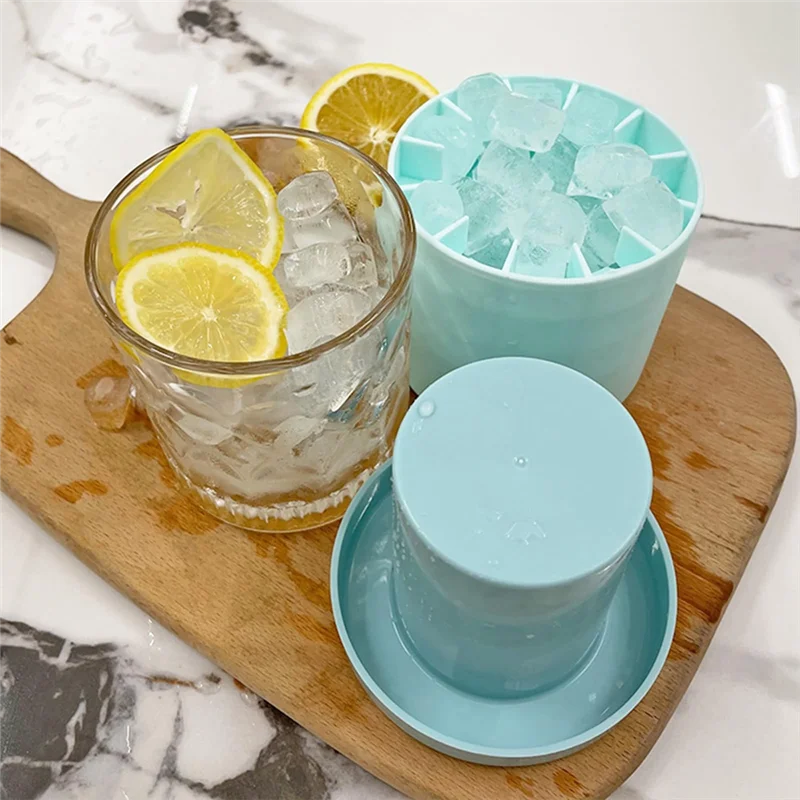 PB-Silikonowa Forma do Kostek Lodu Wiaderko na Lód Tylne 2 Szt. Forma do Kostek Lodu Forma do Kostek Lodu