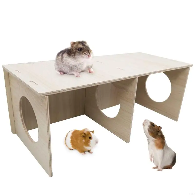 G92C Hamster House Hideout Chamber Natural Nest Habitat for Gerbils Hamsters Natural Materials Guinea-Pigs