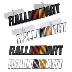 3D Metal Car Styling RalliArt Front Grille Emblem Sticker Car Trunk Badge For Mitsubishi Ralliart ASX Lancer EVO Pajero Fastener