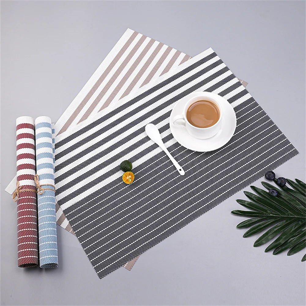 Pvc Placemat 45x30cm Anti Slip And Anti Scalding One Wipe And Clean Heat Resistant And Fadeless Western Food Mat Insulation Pad