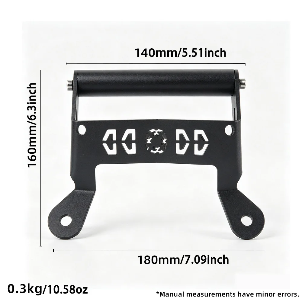 Motorcycle Black GPS Phone Navigation Bracket Mirror Holder Mount FOR YAMAHA NMAX155 2025-2026