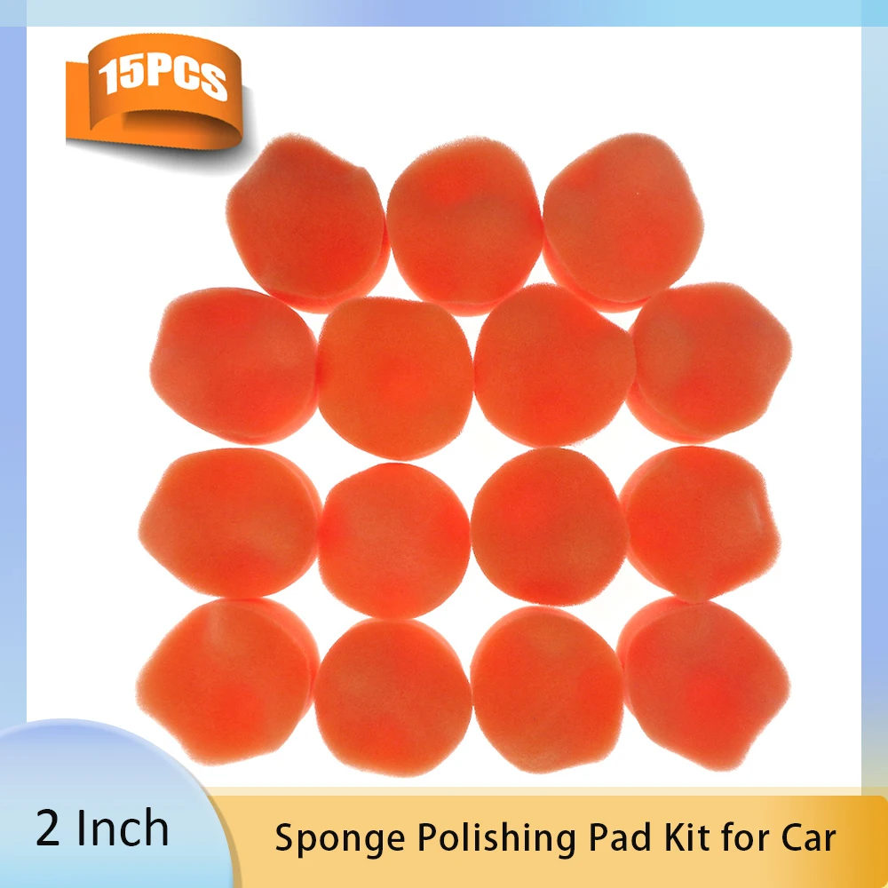 

15pcs 2 Inch Car Buffing Polishing Pads Wave Car Foam Drill Polishing Pad Kit Tool For Car Polisher Buffer Auto Care Buffing Pad