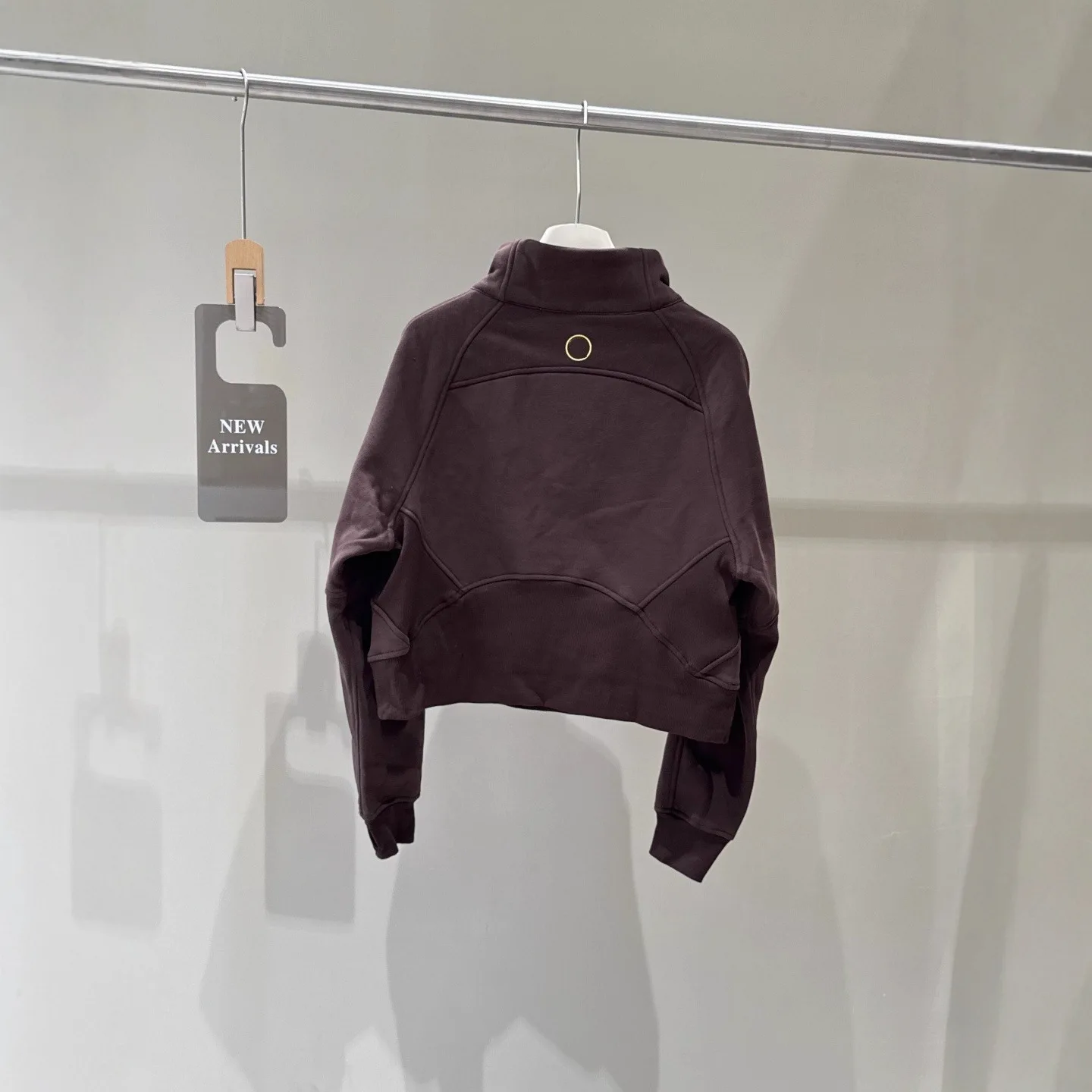 2025 Winter New Women Half Zip Stand Collar Hoodie Street Fashion Trendy Casual