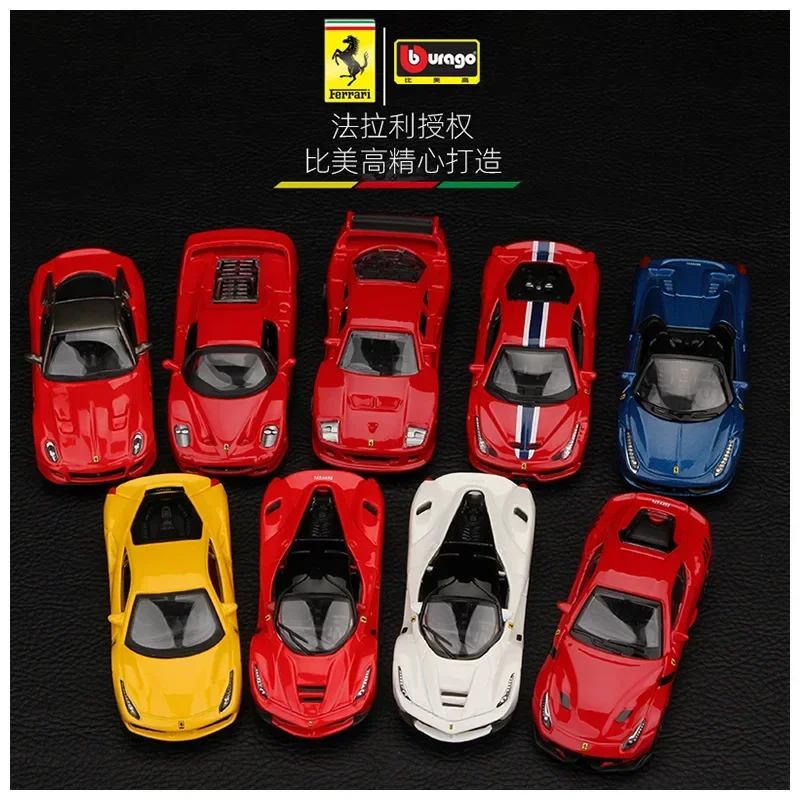 Bburago 1:64 Ferrari Car Models SF90 Alloy Cars MONZA LAFERRARI 599GTO F50 F40 458Spider 488GTB F12tdf ENZO 56010 458 Speciale