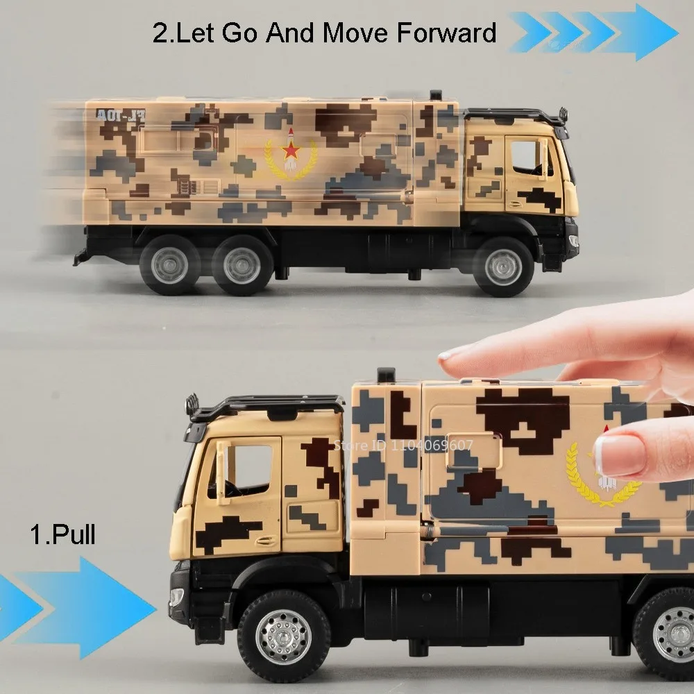 1:35 Schaal FL-10A ATTACK-11 Speelgoed Model Auto Metalen Diecast Militaire Voertuigen Geluid Licht Deuren Geopend Pull Back voor Jongens Geschenken