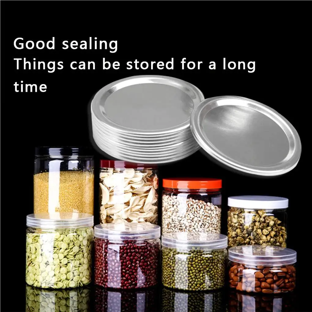 24Pcs 86mm Split-Type Wide Mouth Sealing Jars Lids Canning Caps Leak Proof Seal Rings Replacement Cover, Golden