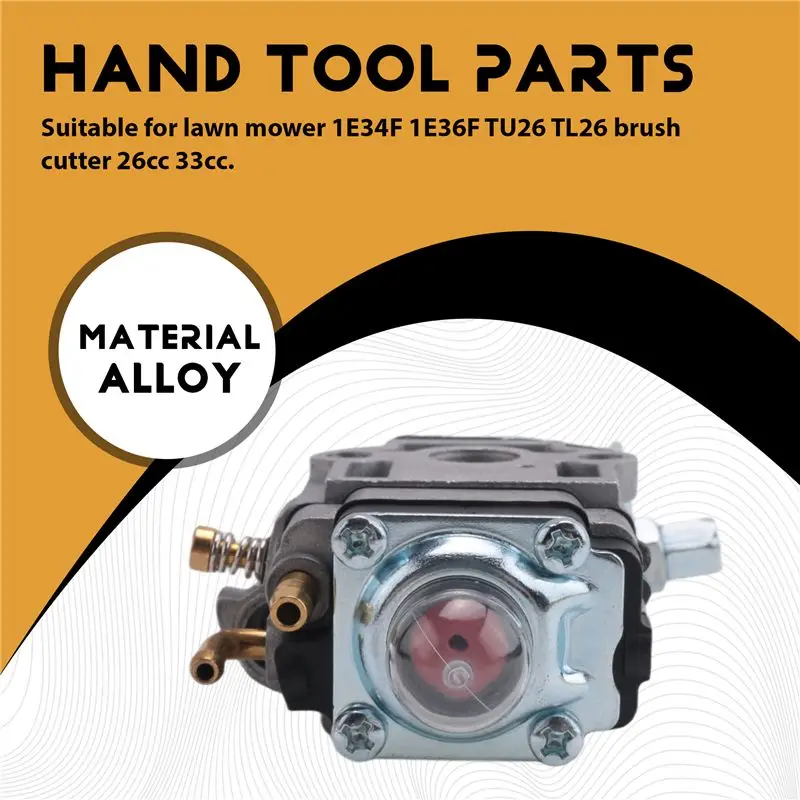 

-[33A Tvdae] Carburetor TL23 TL26 TU26 Carburetor MP11 34 36F Carburetor Fits For Lawn Mower WYJ 138