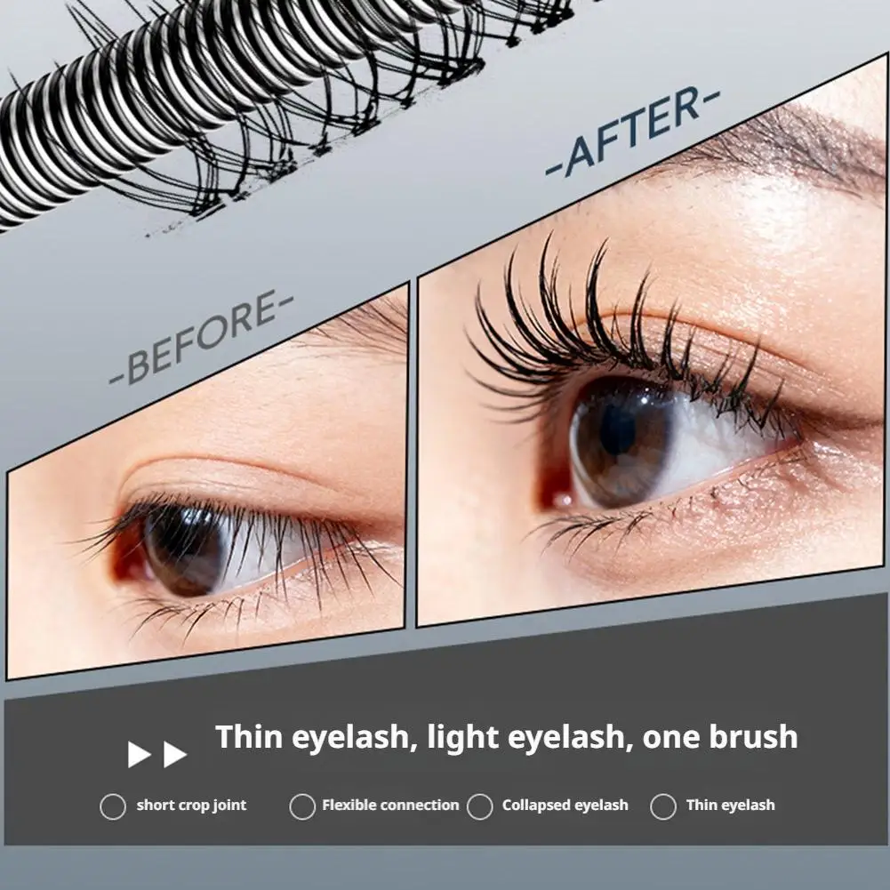 デュアルアクションボリュームアップ＆ロングマスカラ、にじまないカール、毛束が絡まないブラシ、植物エキス配合、24時間持続、汗に強い