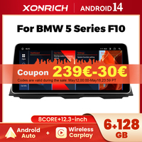 12.3inch 8Core Wireless Carplay For BMW 5 Series F10 F11 Car Video Players Multimedia Android Navi Screen CIC NBT IPS 1920 * 720