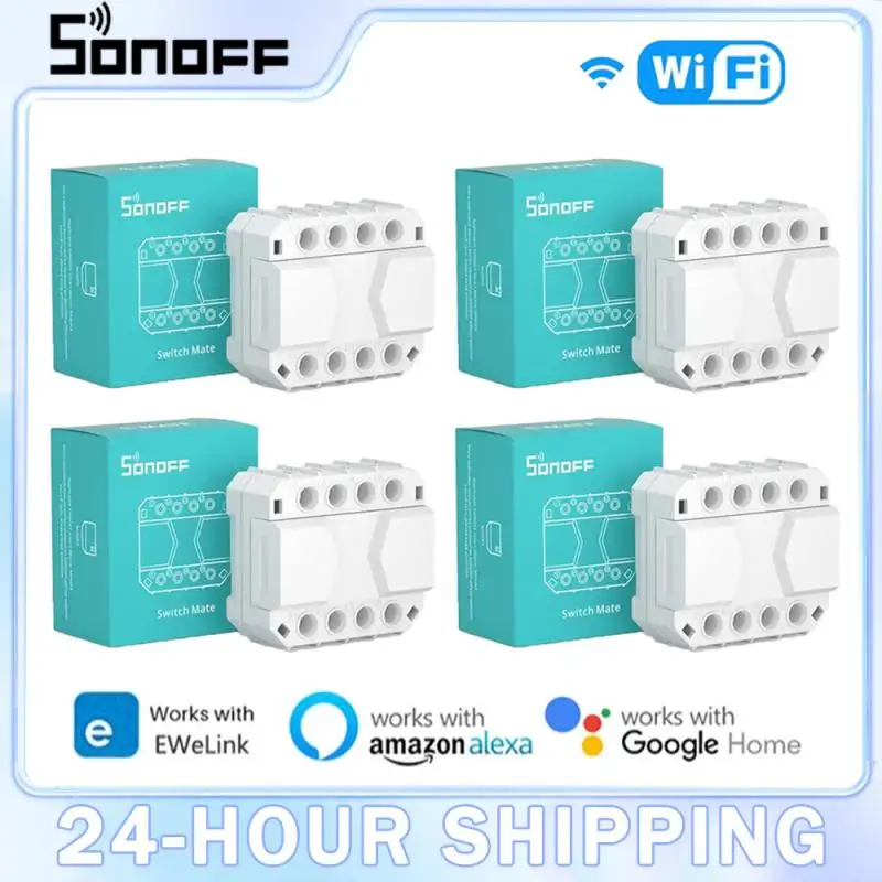 SONOFF-S-MATE 16A interruptor inteligente, sem solução de linha neutra, aplicativo EWeLink, controle remoto, Alexa, Google Home, SmartThings