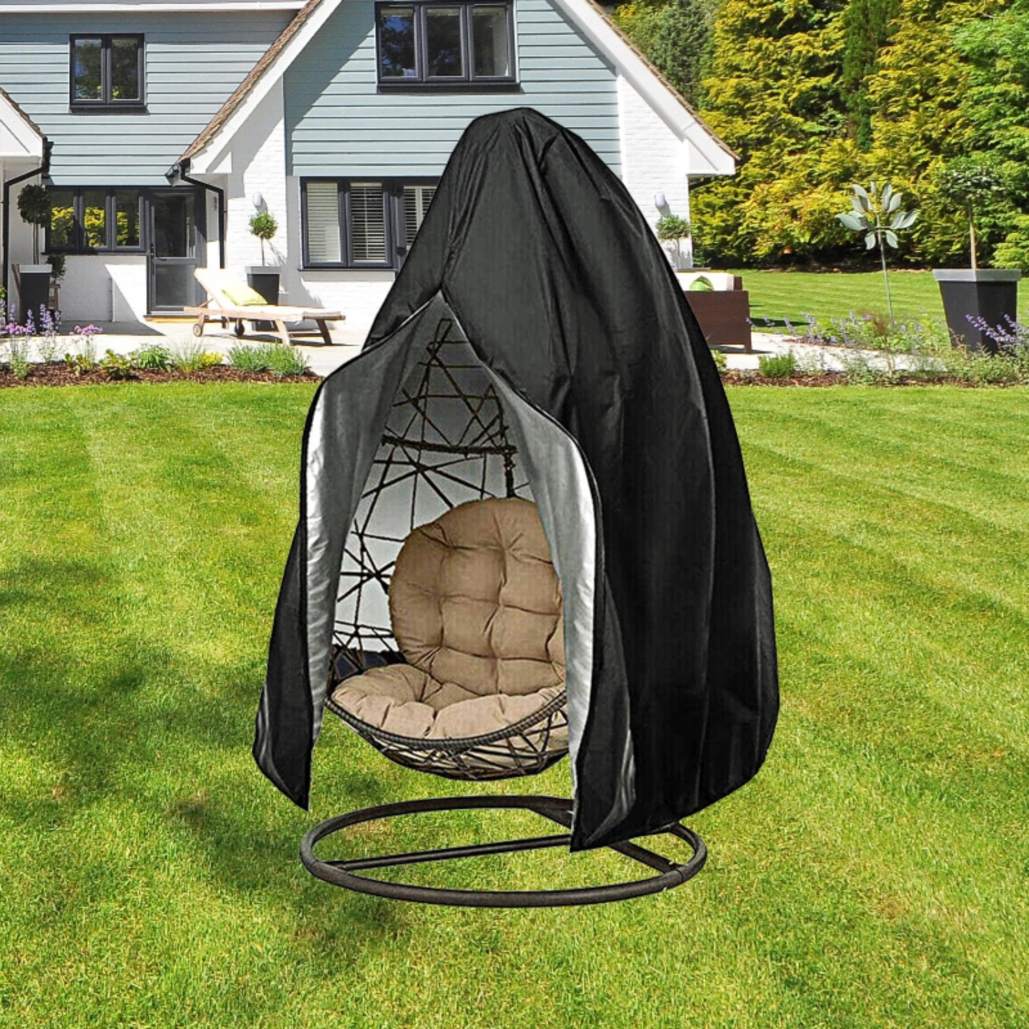 Swing Covers High-Quality, Stylish, Chair and Wicker Furnitur Protect Patio Chairs Outdoor for Durable Large Your - Egg Zippered