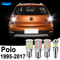 2pcs LED Reverse Light Backup Bulb Accessories For VW Volkswagen Polo 6n 6r 6c 9n 1995-2017 2010 2011 2012 2013 2014 2015 2016