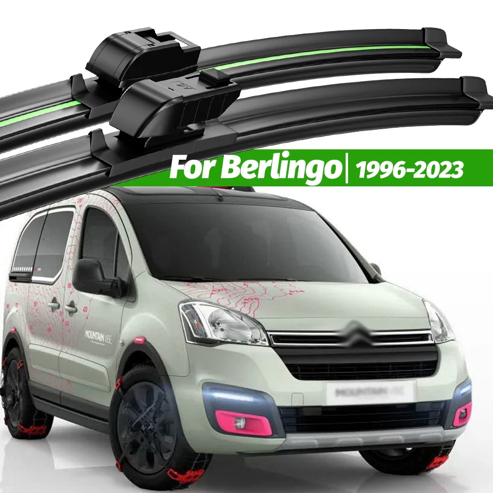 

For Citroen Berlingo 1996-2023 2pcs Front Windshield Wiper Blades 2008 2012 2015 2017 2019 2020 Windscreen Window Accessories