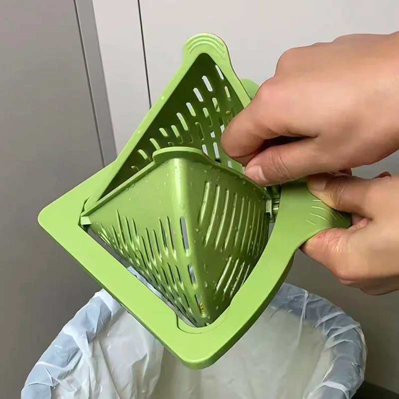 Kitchen Sink Drain Basket with Handle Food Slag Strainer Residue Processor - Essential Accessory for Clean Drains