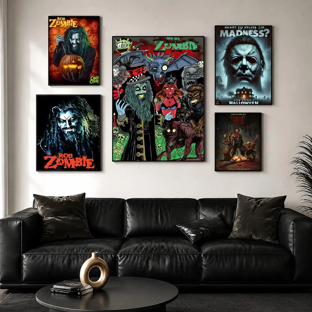 Rob Zombie Art Poster Perfect Sticker Self Adhesive Wall Art Decor for Home Office Dining Spaces