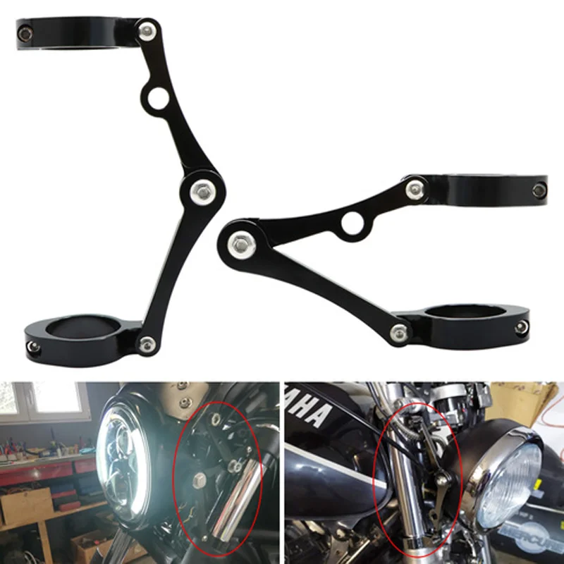 Motorcycle Headlight Bracket Mount Clamp 39-41mm for Harley Honda Kawasaki Suzuki Yamaha Head Light Bracket Motor Accessories 5