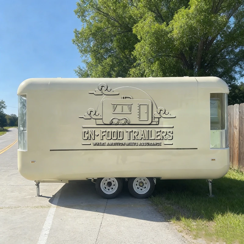 

CN Food Trailer Hot Sale Fully Equipped Food Truck Trailer Pizza BBQ Burger Ice Cream Coffee Bar Mobile Kitchen Coffee Kiosk