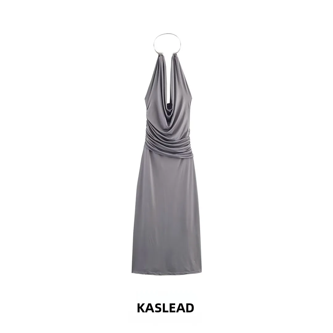 KASLEAD Faion التخسيس طوق مجوهرات طويلة الدكتور Ele سيدة Ci تخفيف الجنية تنورة Sle ألياف البوليستر 2025 الخريف