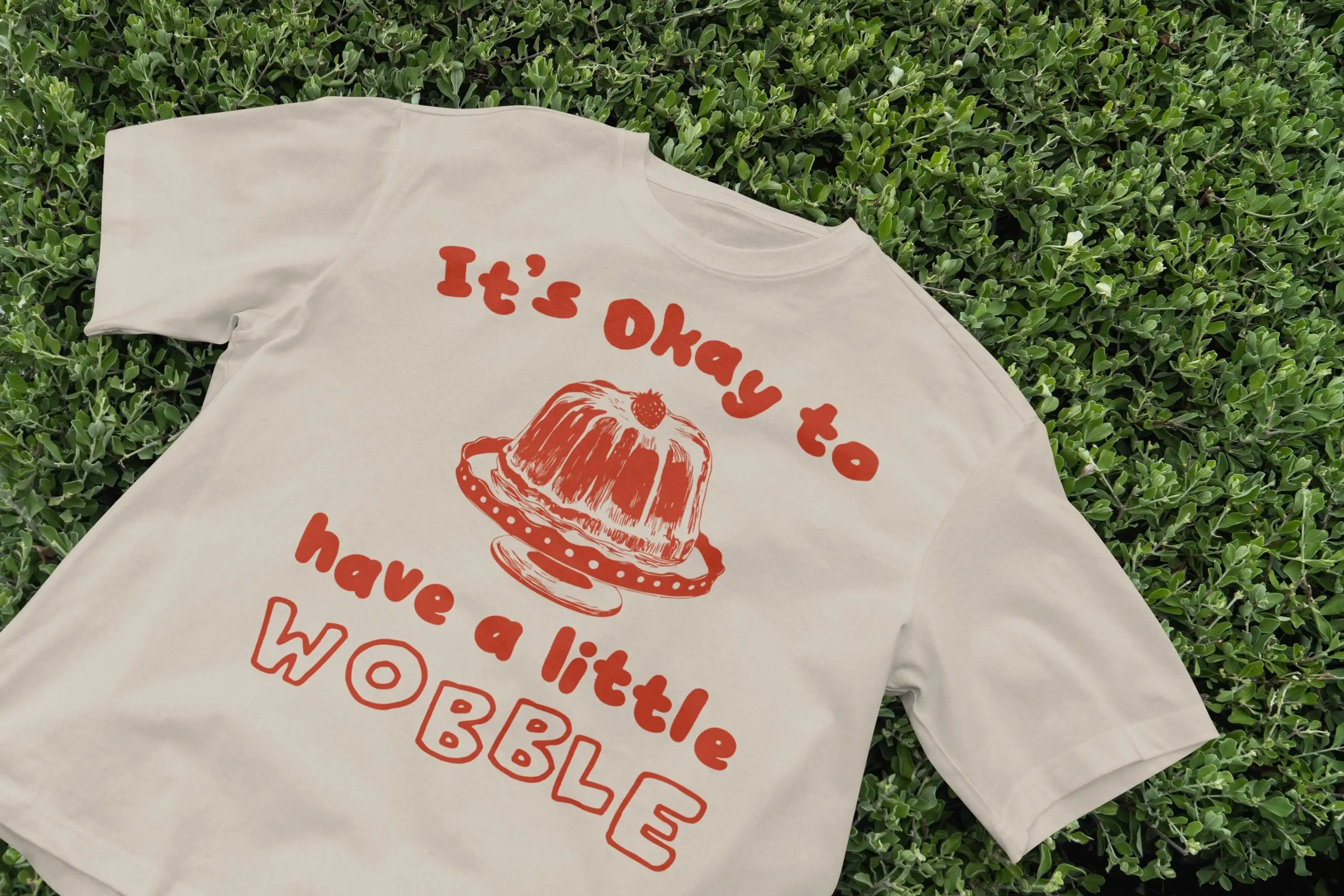 Camiseta Retro de los años 90, caprichosa, estética Vintage, diseño de gelatina, mensaje positivo, Top, Humor informal, peculiar nostálgico
