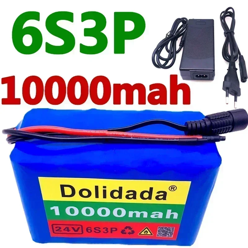 

100% brand new 24V 10Ah 6S3P 18650 lithium battery 25.2V 10000mAh commuting car/lithium-ion battery pack+charger