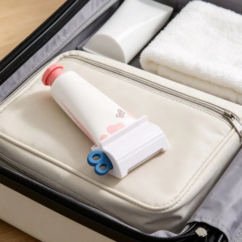 Toothpaste Dispenser&Squeezer – No More Waste, Effortless One-Hand Operation, Reusable Bathroom Gadget for Lazy People
