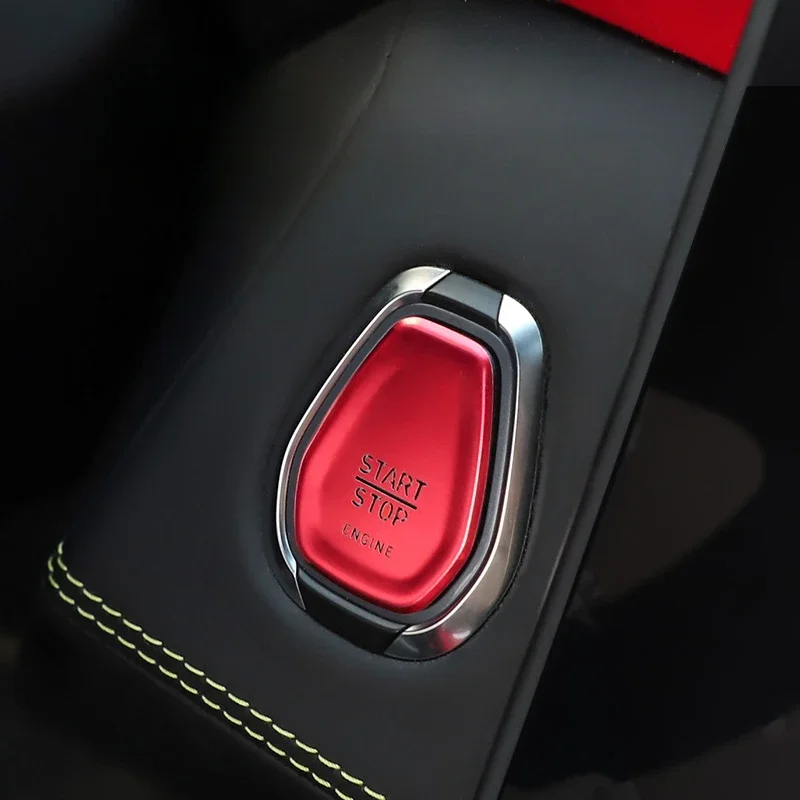 Für Lynk&Co 01 2019–2023 Modelle, globale Version 0506, Ein-Taste, Startschlüssel, dekorativer Aufkleber, Zündung, Autozubehör, Schalter – Detail 1