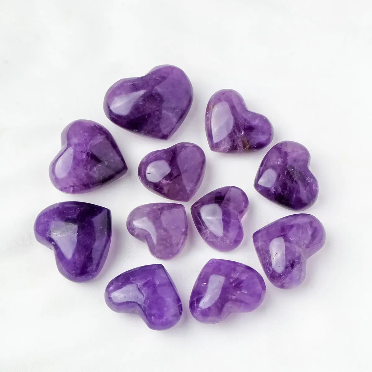 1pc Natural Uruguay Amethyst Crystal Heart Love Spiritual Meditation Feng Shui Druzy Home Ornament Reiki Healing Meditation Deco