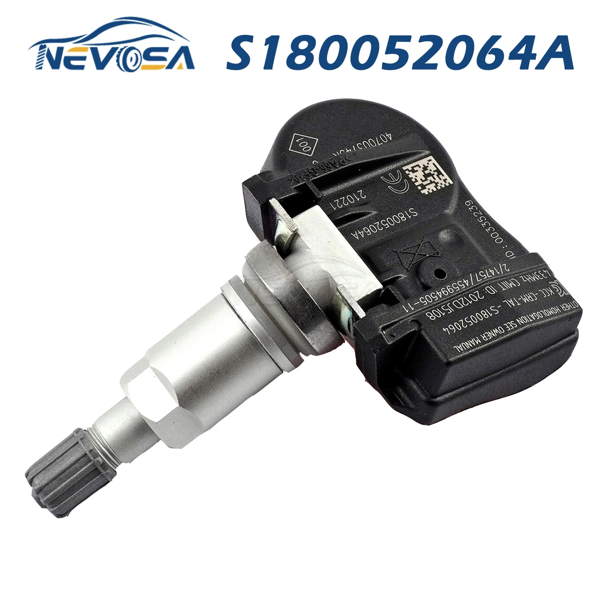 

Nevosa S180052064A 433MHZ Tire Pressure Monitor Sensor TPMS For Renault Fluence Laguna Latitude Megane Scenic Zoe 407000435R