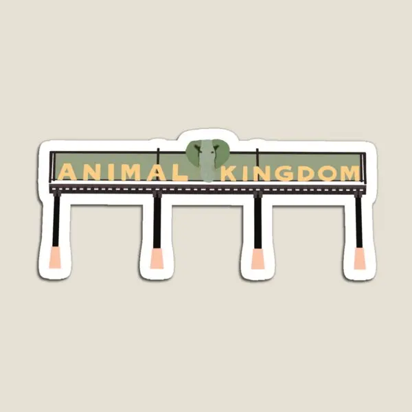 Animal Kingdom Gateway  Magnet Home Children Stickers Funny for Fridge Organizer Decor Cute Refrigerator Magnetic Toy Kids Baby