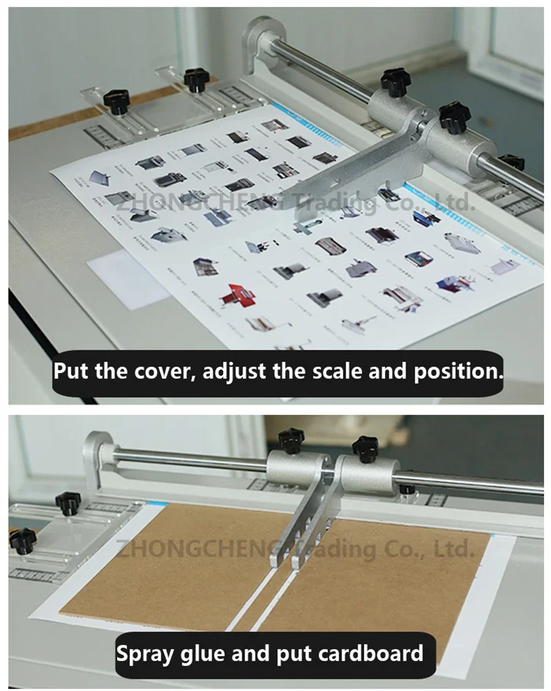 DC-100L Hardcover Bookcover Machine A4 Format Hardcover Book Label Book photo album menu hardcover book cover machine
