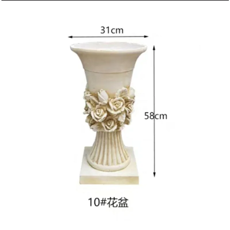 Glass fiber silicone material Garden cement mold Flower pot mold