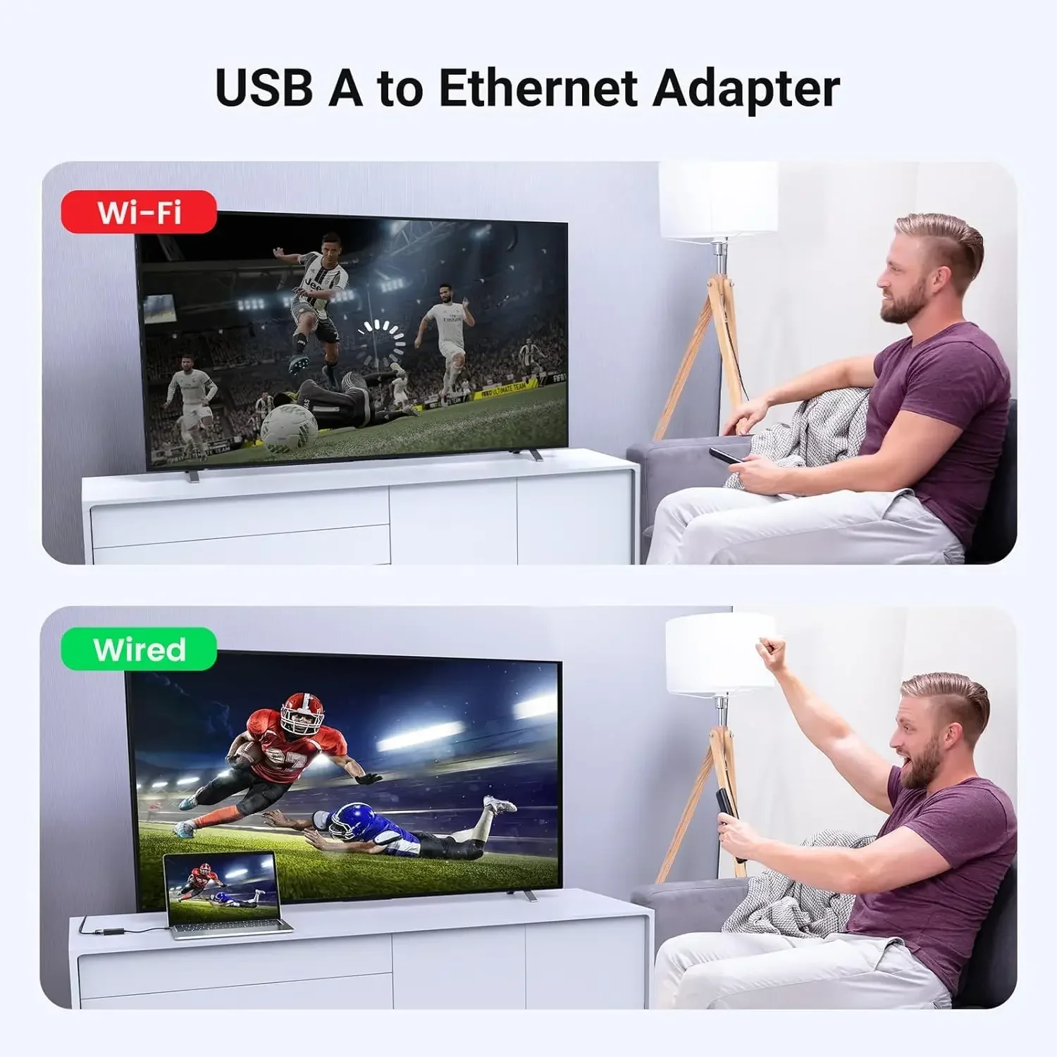 USB-адаптер Ethernet типа C Сетевая карта USB Type-C к RJ45 100/1000 Мбит/с Lan Интернет-кабель для MacBook PC Windows XP 7 8 10 LUX