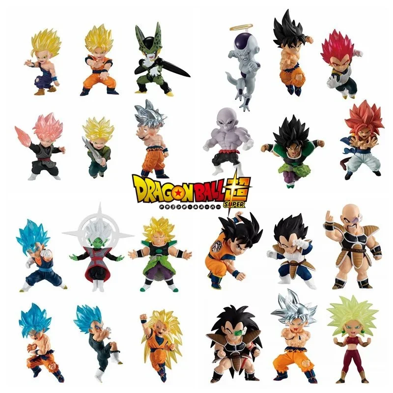 Bandai-figuras de acción de Dragon Ball Z, Shokugan, Adverge 13, Kakarotto, Son Goku, Gohan, Vegeta, Piccolo, Dodoria, Zarbon, freezer, juguetes