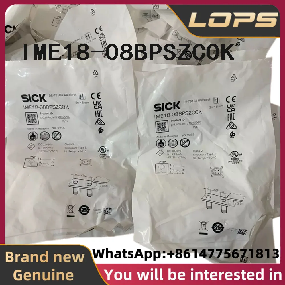 IME18-08BPSZC0K Brand new original SICK proximity switch sensor part number 1040965 in stock, welcome to consult
