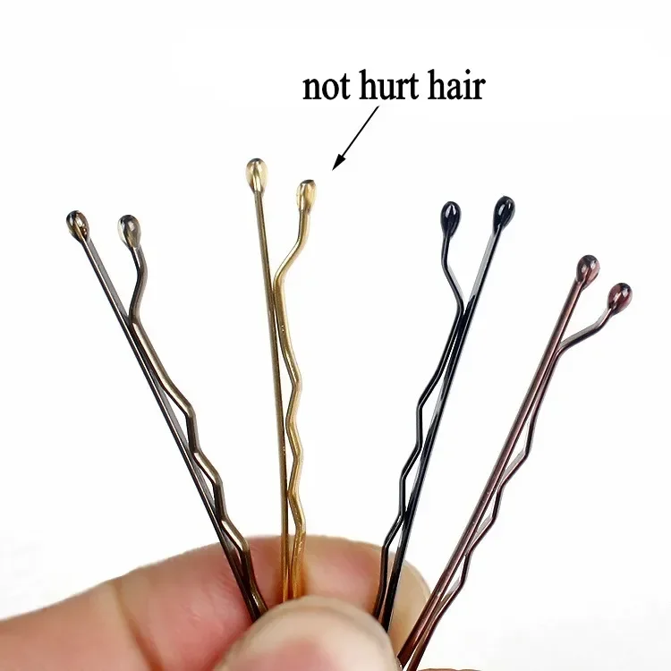 Black Hairpins for Women Hair Clip Lady Bobby Pins Invisible Wave Curly Bride Disposable Hairgrip Barrette Hair Clips