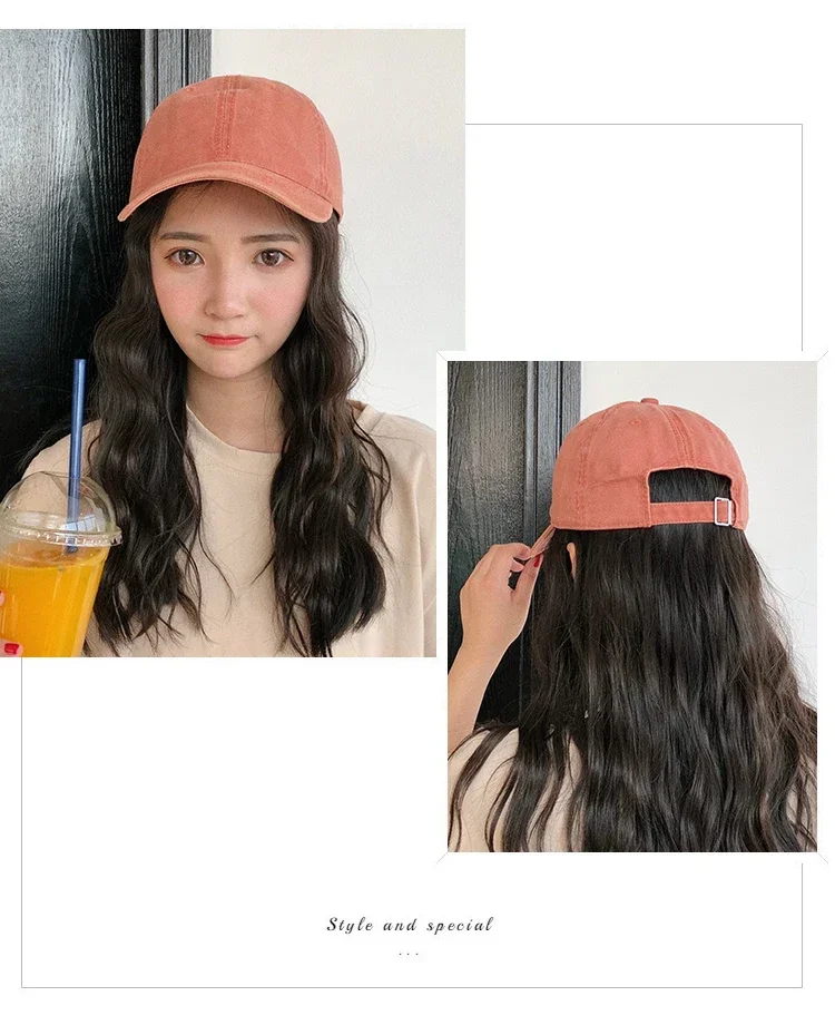 Frauen Männer Baumwolle Solide Baseball Kappe Mode Snapback Hut Weibliche Outdoor Einfache Gewaschen Vintage Visier Beiläufige Kappe Hut Für Frauen Männer – Detail 1