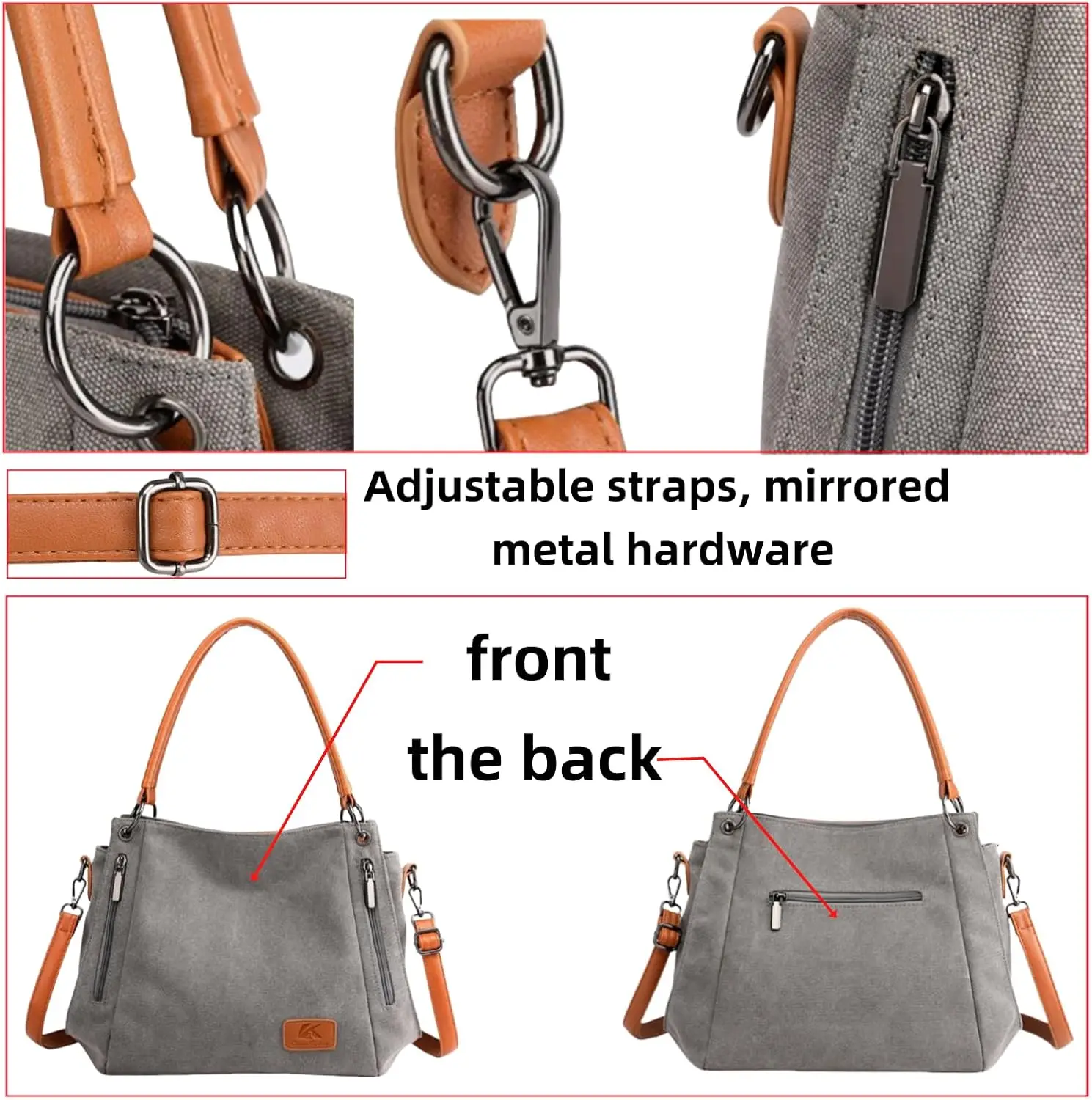 Fashion Women's Canvas Tote Bag Artistic Shoulder Crossbody Large Capacity Women Bag Canvas Travel Vintage Underarm Bag Purse