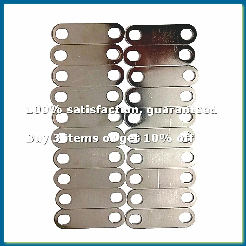 20pc LTO Bus Bars Connector Posts Straps Clips 65mm Hole Central Pitch Oval Hole for Yinlong 66160 Lithium Titanate Cell-DT30