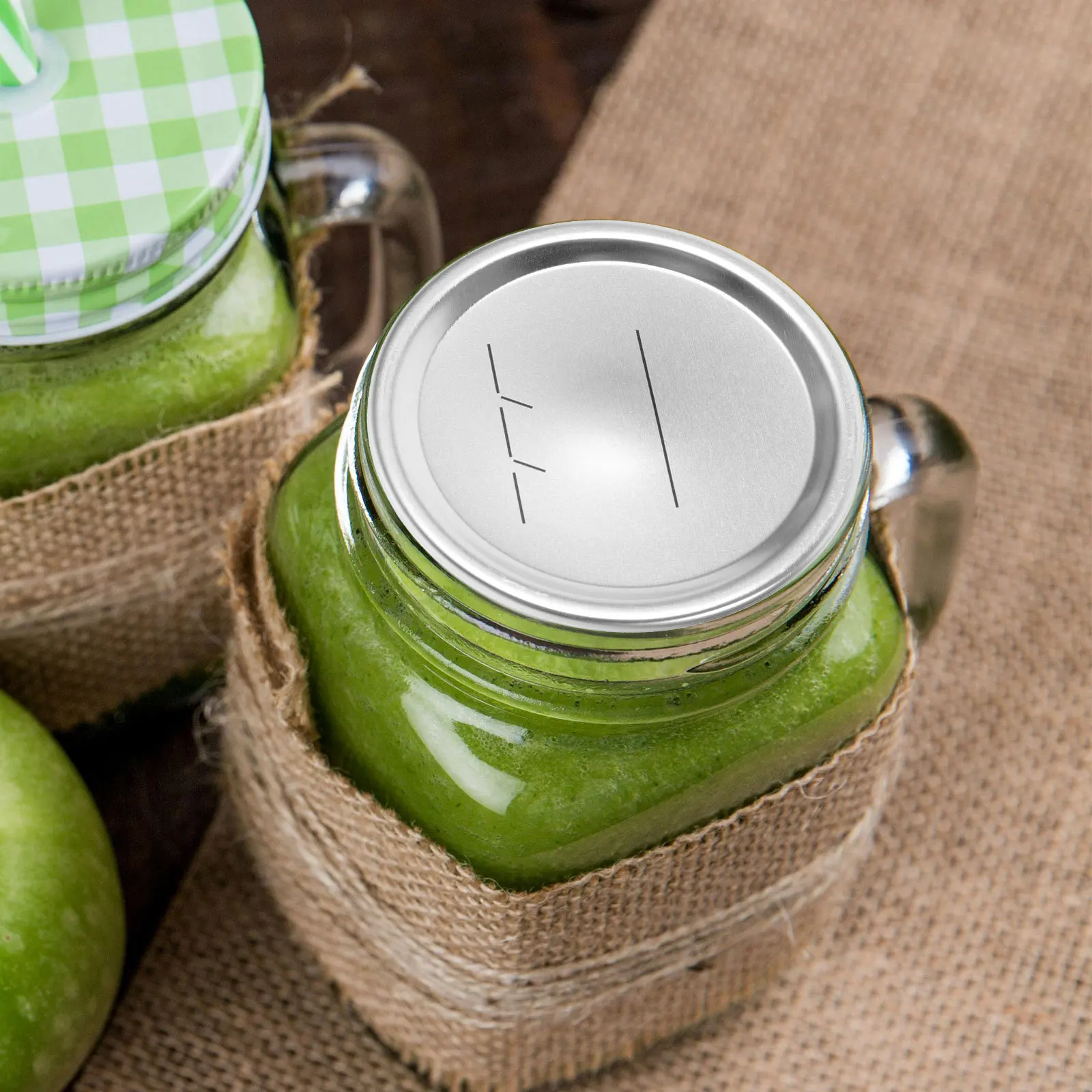 

20Pcs Silver Mason Jar Lids Tinplate Discs Sturdy Wearresistant Smooth Edges Exquisite Workmanship Sealing Caps